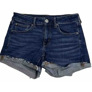 American Eagle By Payless Dark Blue Jean Shorts
